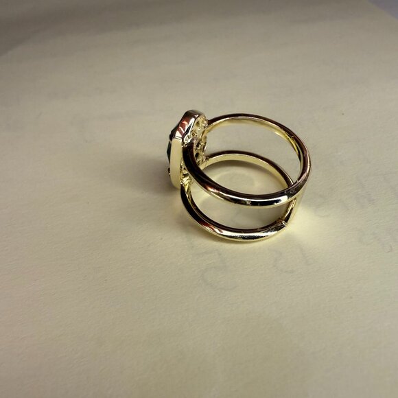 Kendra Scott Double Band Black Ring Size 6 - Picture 3 of 13